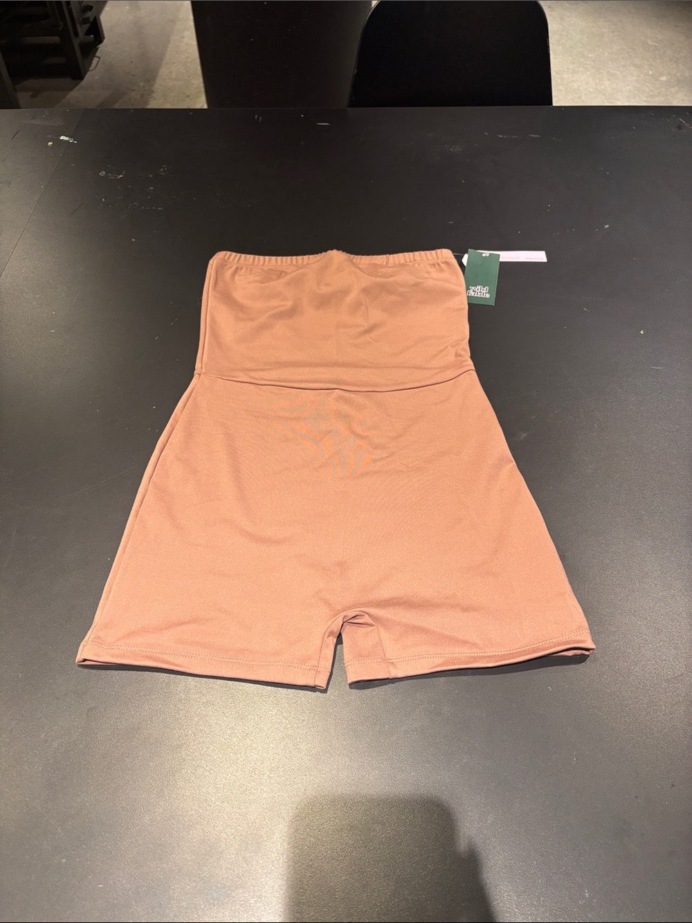 wild fable Strapless Romper in Dusty Peach